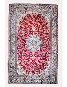 Hand knotted Persian Nain Rug