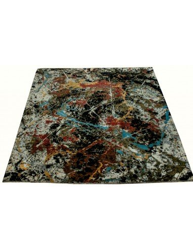 Hand knotted Ghazni Abstract art rug